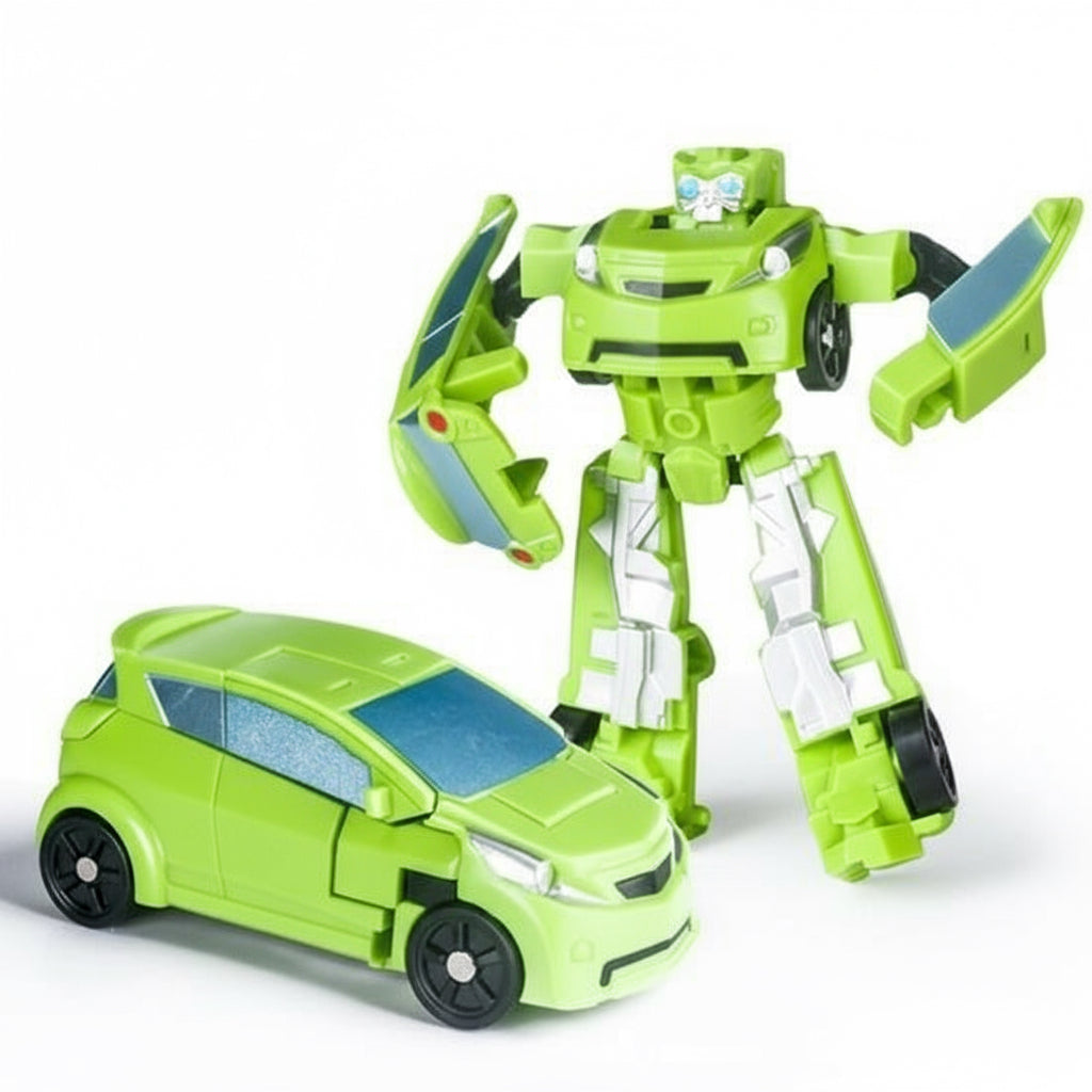 MSWH Figure Robot – Deformation Car Action Toy | Transforming Vehicle & Poseable Robot Green