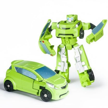 MSWH Figure Robot – Deformation Car Action Toy | Transforming Vehicle & Poseable Robot Green
