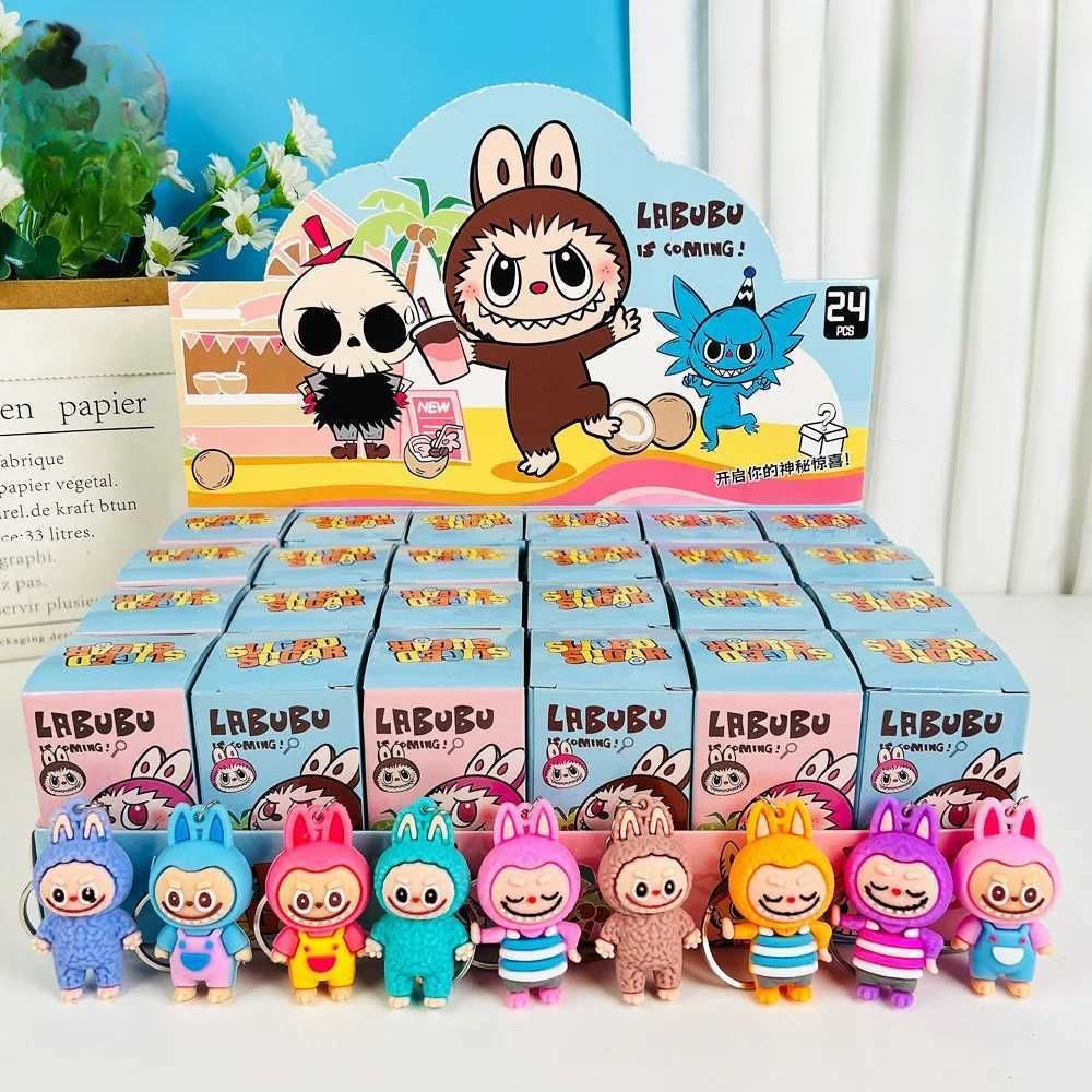 Labubu The Monsters Blind Box Keychain Set – 24-Piece PVC Figure Dolls