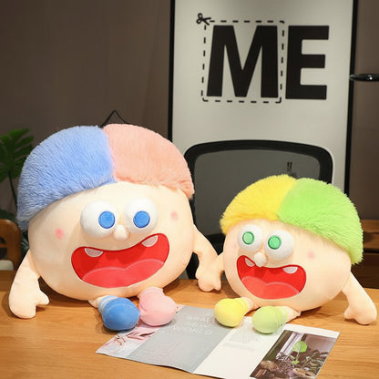 Plush Crazy Baby Stuffed Toy | Cute & Quirky Soft Doll • Kawaii Collectible Plush