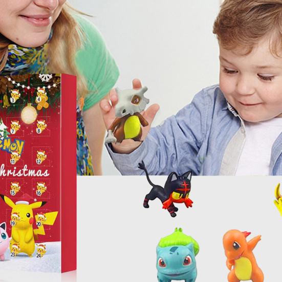 24pcs Pokémon Blind Box Advent Calendar – Christmas Countdown Set | Mini Figures & Decorations