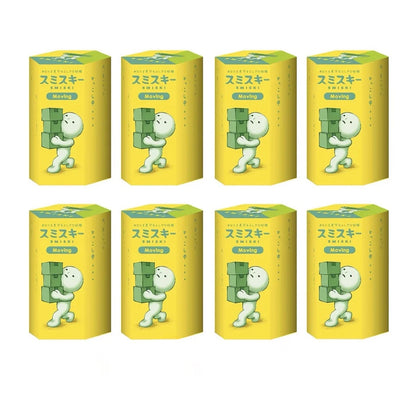 Smiski Life Worker Series – Glow-in-the-Dark Hippers Blind Box Figures | 12-Piece Tabletop Collectibles Green RANDOM 8PCS