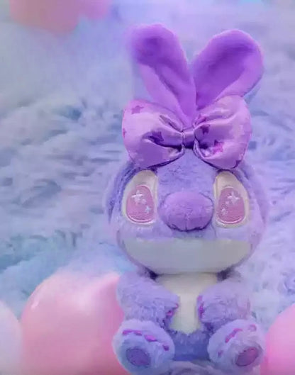 Disney Stitch Cosbi Plush Keychain Blind Box Grape milk