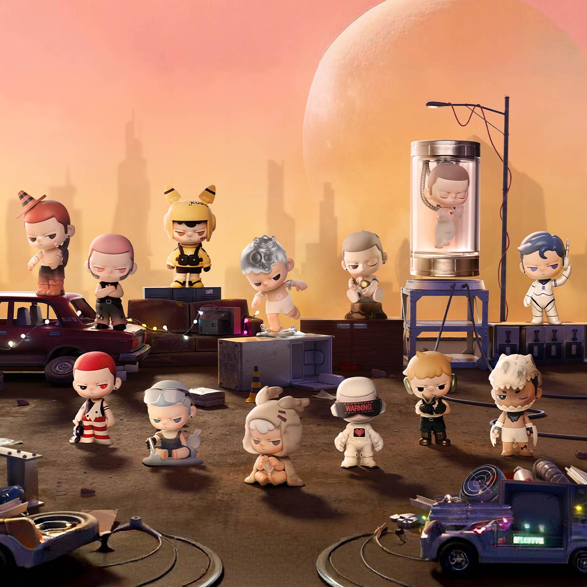 KUBO City of Sunset Series – Blind Box Figures | Single Pack or 12-Piece Set
