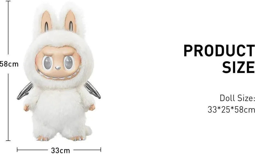 The Monsters Large Labubu Zimomo Angel in Clouds Vinyl Face Doll – 58cm Designer Collectible