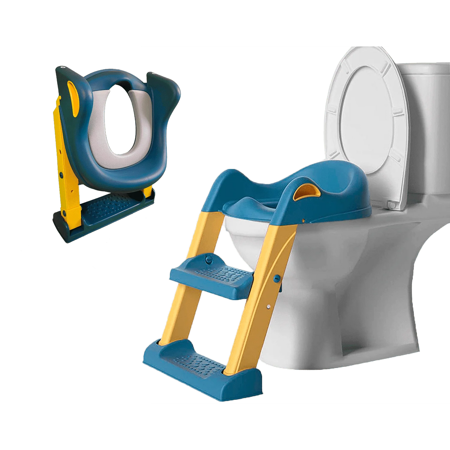 Children’s Toilet Training Seat Built In Step Ladder Blue