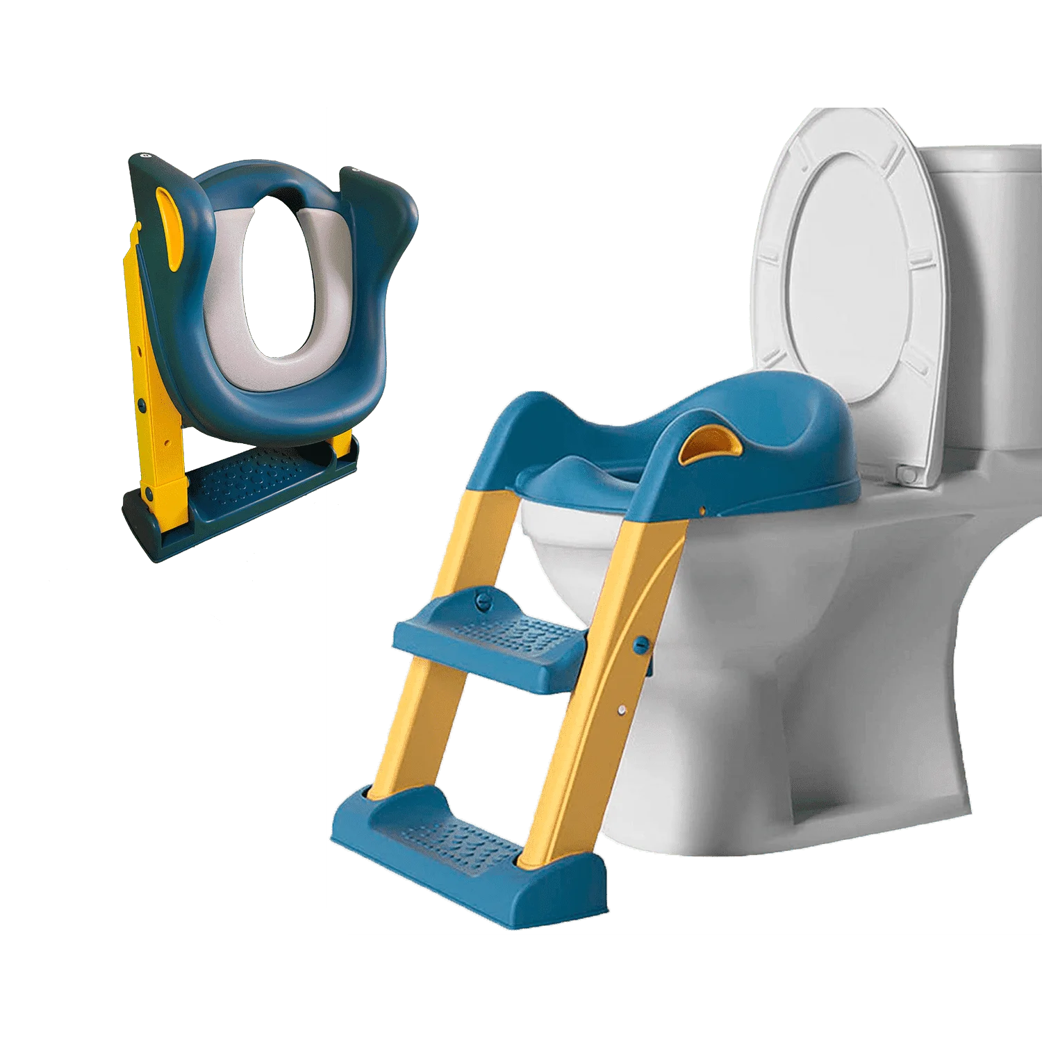 Children’s Toilet Training Seat Built In Step Ladder Blue