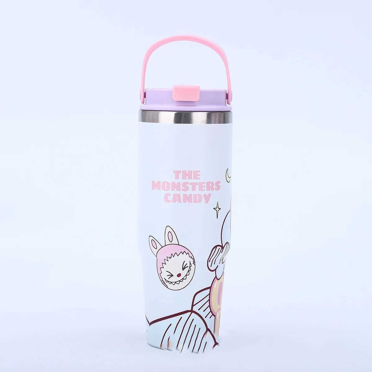 Labubu 30oz Tumbler | Double‑Wall Stainless Steel Cup • Kawaii Designer Drinkware for Fans & Collectors Multi I