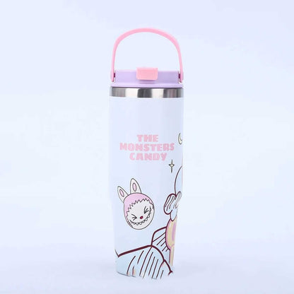 Labubu 30oz Tumbler | Double‑Wall Stainless Steel Cup • Kawaii Designer Drinkware for Fans & Collectors Multi I