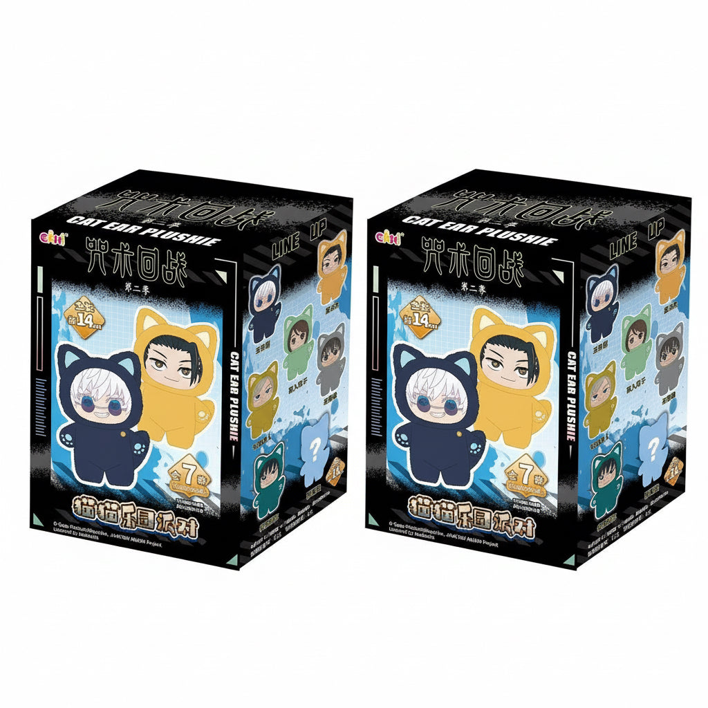 Jujutsu Kaisen Cat Ear Plushie Series 2 Blind Box Multi 2 Pack