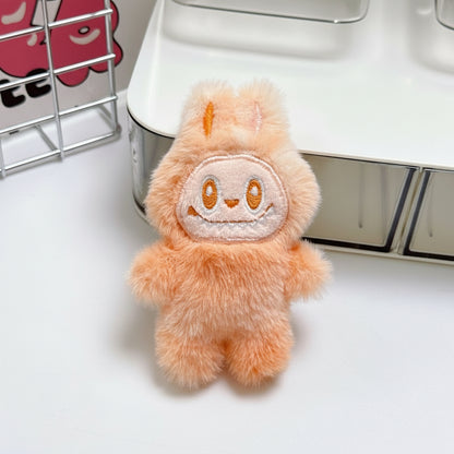 Labubu The Monsters – 3rd Gen Plush Keychain Doll | 12–15cm Backpack Charm Dark Orange
