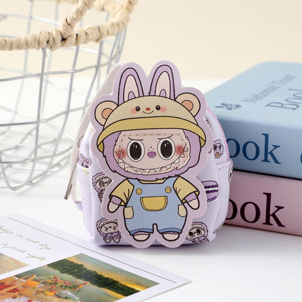 Labubu Coin Purse | Mini Zipper Pouch • Kawaii Accessory Multicolor