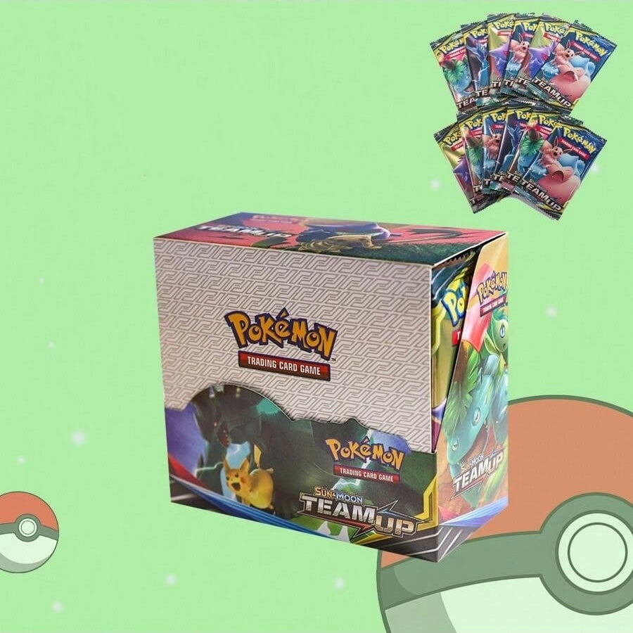 Booster Box Pokémon Trading Card Game Sun & Moon—Team Up Multicolor One Box