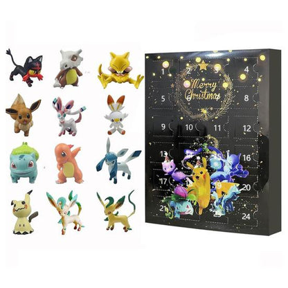 24pcs Pokémon Blind Box Advent Calendar – Christmas Countdown Set | Mini Figures & Decorations