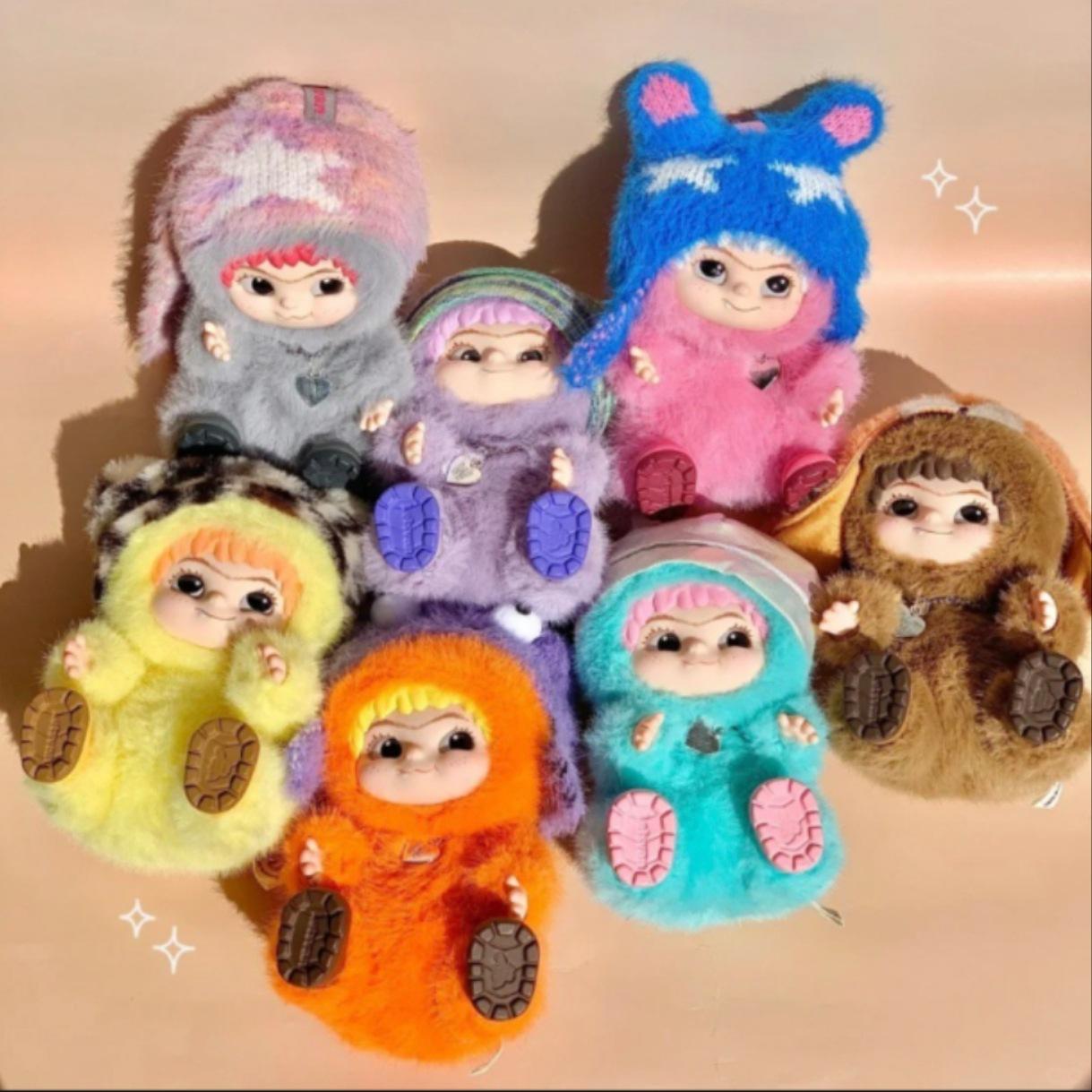 WAKUKU Trendy Party Blind Box – 15cm Plush Figurine Doll | Themed Character Keychain