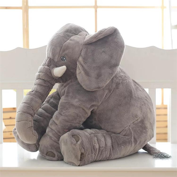 Baby Elephant Pillow Stuffed Toy - 40cm 60cm Gray