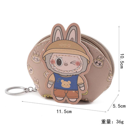 Labubu Coin Purse | Mini Zipper Pouch • Kawaii Accessory