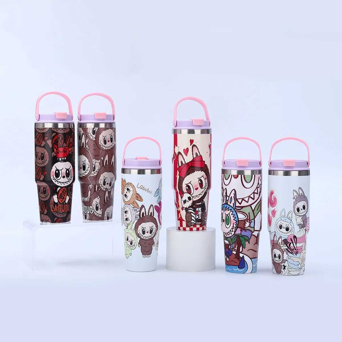 Labubu 30oz Tumbler | Double‑Wall Stainless Steel Cup • Kawaii Designer Drinkware for Fans & Collectors