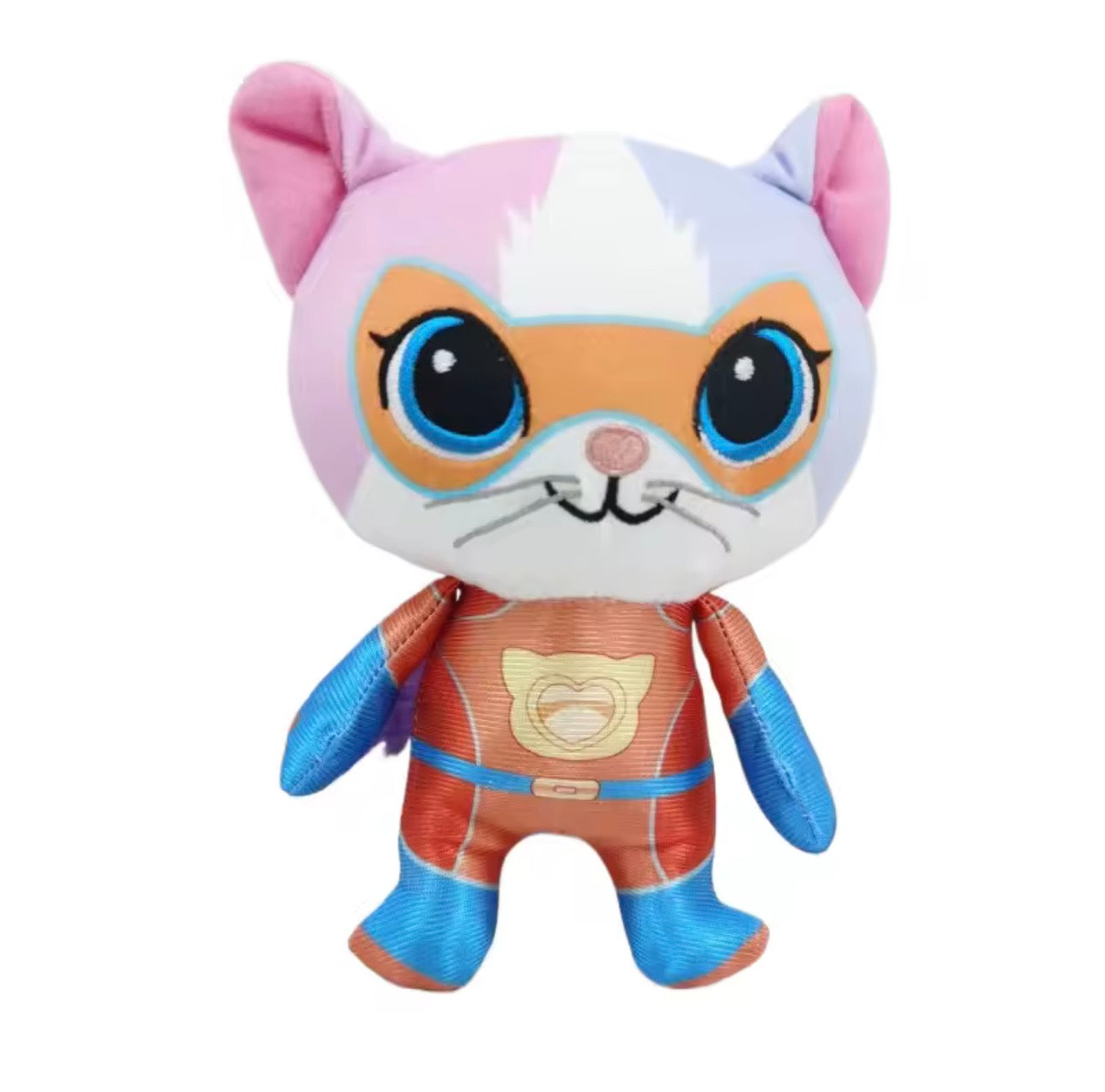 SuperKitties Plush Toy – 18cm | Soft Collectible Cat Hero Plush Multicolor C
