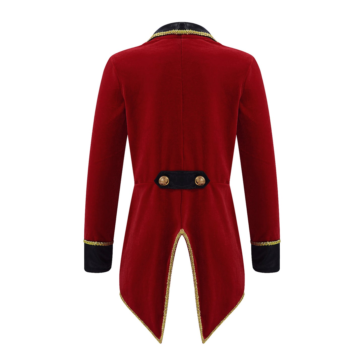 Kids Circus Ringmaster Jacket Long Sleeves Tuxedo Coat (Age 4-16 YRS)