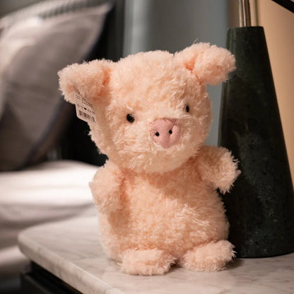 Plush Fluffy Chicken Pig Owl Mouse Stuffed Toy - 20cm