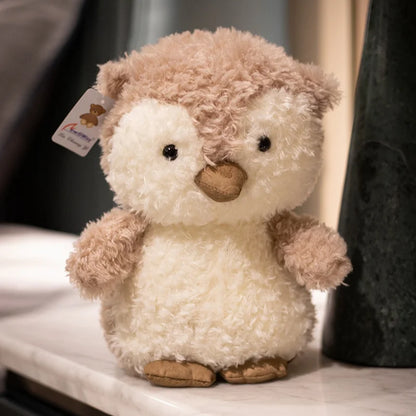 Plush Fluffy Chicken Pig Owl Mouse Stuffed Toy - 20cm