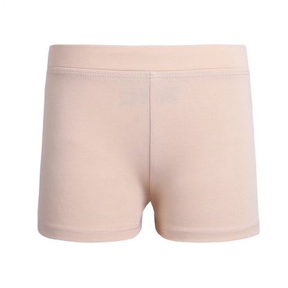 Girls Rhinestones Dance Shorts (Age 4-16 YRS) Nude B