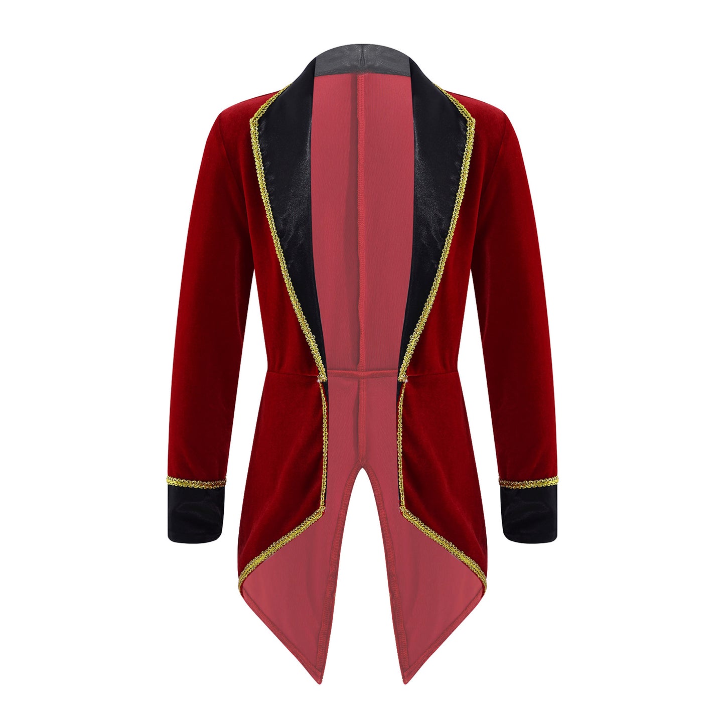 Kids Circus Ringmaster Jacket Long Sleeves Tuxedo Coat (Age 4-16 YRS)