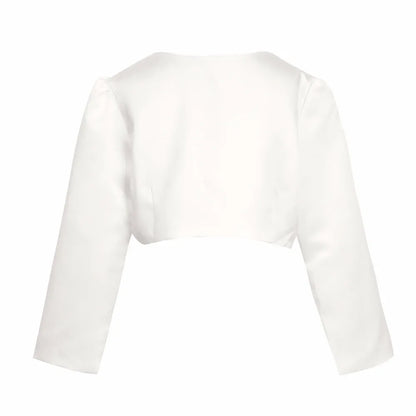 Girls Long Sleeves Bolero Shrug Jacket (Age 12M-10 YRS)