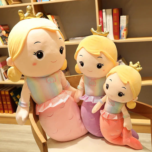Plush Crown Mermaid Stuffed Toy - 30cm