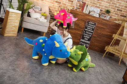 Large Plush Triceratops Stegosaurus  Dinosaur Stuffed Toy 40-100cm