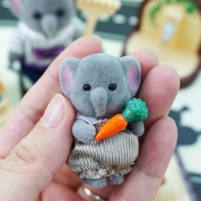 Bunny Familyes Forest Animal 1:12 Scale Dollhouse Miniatures