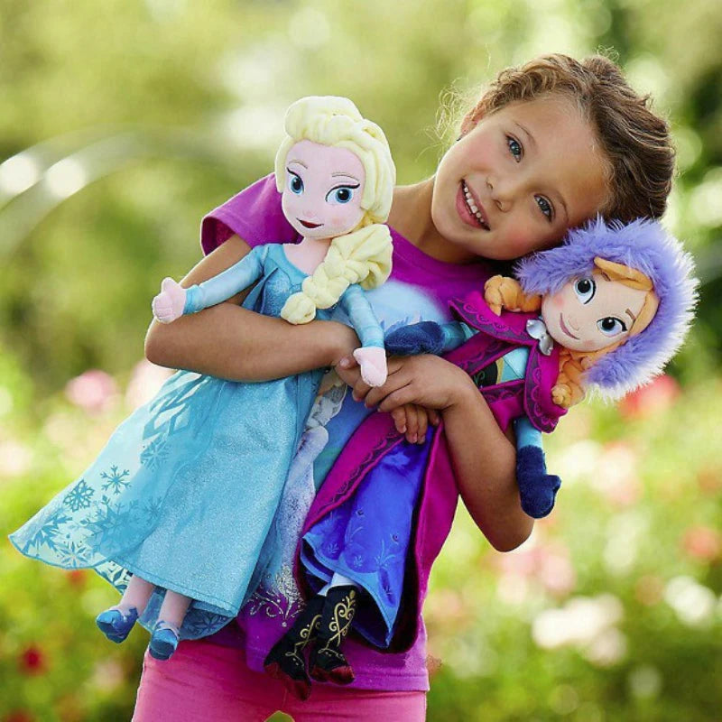 Frozen Princess Anna & Elsa Plush Dolls – 40cm Soft Stuffed Toys | Disney-Inspired Character Plushies