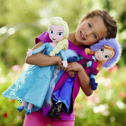 Frozen Princess Anna & Elsa Plush Dolls – 40cm Soft Stuffed Toys | Disney-Inspired Character Plushies