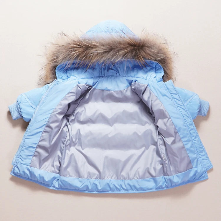 Baby/Toddlers Duck Down Coat + Jumpsuit Overalls (Age 12M-4YRS)