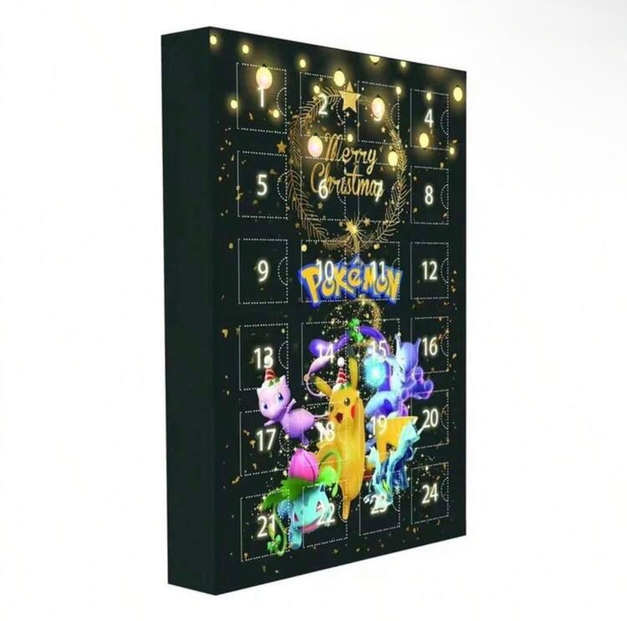 Pokémon Christmas Advent Calendar – 24 Kawaii Pikachu Figures Black