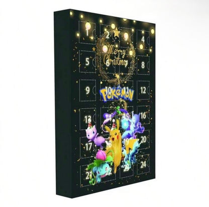 Pokémon Christmas Advent Calendar – 24 Kawaii Pikachu Figures Black