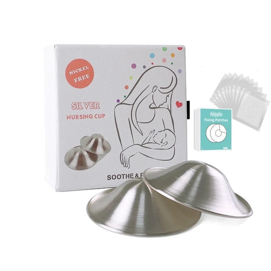 The Silver Nursing Cups Shields Breast Feeding