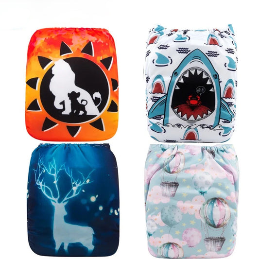 Washable Baby Nappy Eco-friendly With Microfiber Insert