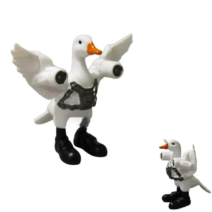 Italian Brainrot Collectible Figures – Tung Tung Tung Sahur & Tralalero Tralala | Meme Desk Toys White Goose