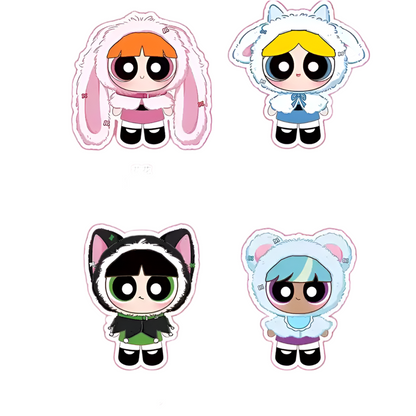 The Powerpuff Girls Animal Cape Vinyl Plush Series Surprise Selection