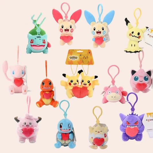Cute Pokémon Plush Keychains Backpack Charms