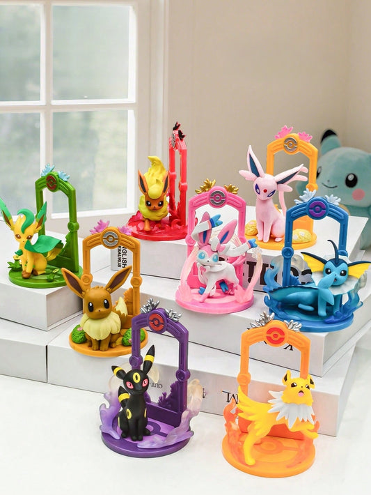 Pokémon Mini Figures Pikachu, Bulbasaur, Charmander, Squirtle, Psyduck, and Eevee