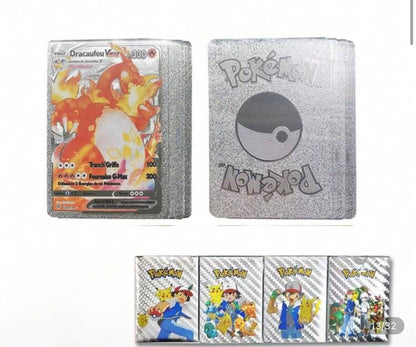 110 pcs gold pokemon cards Pokémon Gold Foil Card Set – VMAX/GX/EX (55–110PCS)
