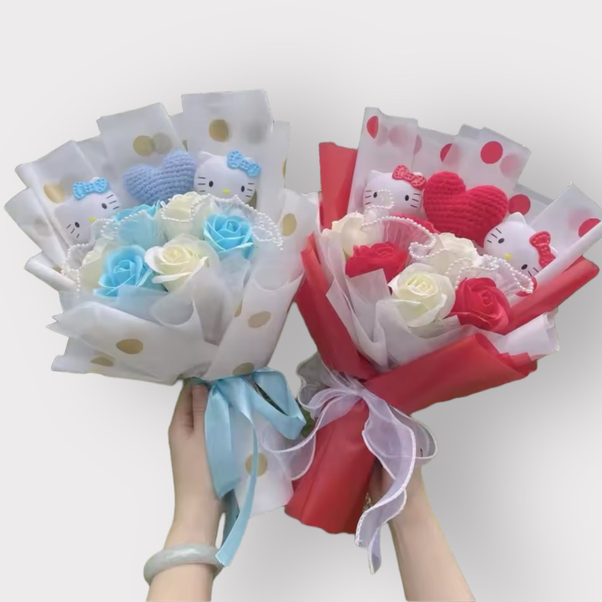 Hello Kitty Plush Flower Gift Bouquet | Sanrio Celebration Keepsake