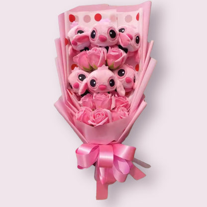 Stitch Teddy Plush Flower Gift Bouquet – in Gift Box 2