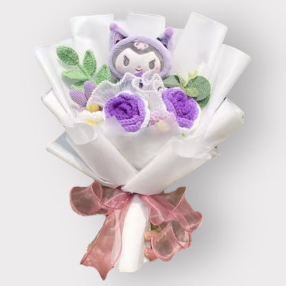 Sanrio Plush Flower Gift Bouquet – My Melody, Kuromi & Cinnamoroll | 40cm in Gift Box Multicolor 10