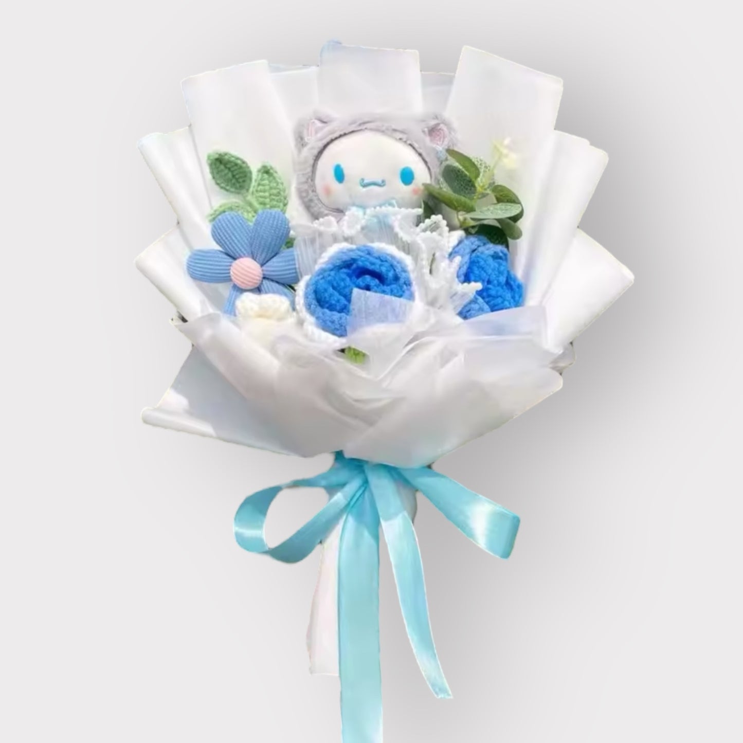 Sanrio Plush Flower Gift Bouquet – My Melody, Kuromi & Cinnamoroll | 40cm in Gift Box Multicolor 12
