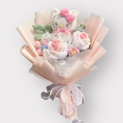 Sanrio Plush Flower Gift Bouquet – My Melody, Kuromi & Cinnamoroll | 40cm in Gift Box Multicolor 13