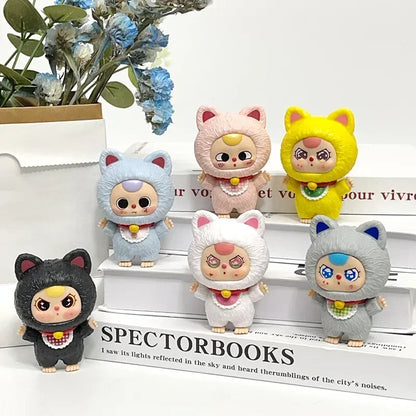 Baby Three Billionaire Lucky Cat Series – Blind Box | Cute Fortune Cat Collectible Figures